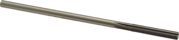 Made in USA - 0.218" High Speed Steel 6 Flute Chucking Reamer - Straight Flute, 0.2075" Straight Shank, 1-1/4" Flute Length, 5" OAL - Apex Tool & Supply