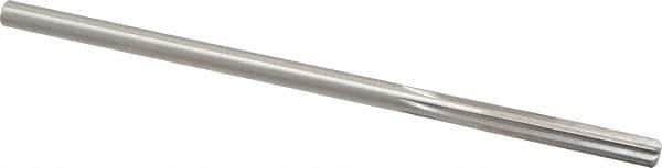 Made in USA - 7/32" High Speed Steel 6 Flute Chucking Reamer - Straight Flute, 0.2075" Straight Shank, 1-1/4" Flute Length, 5" OAL - Apex Tool & Supply