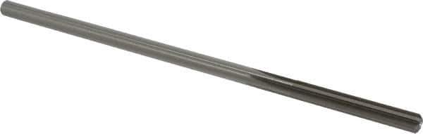 Made in USA - 0.233" High Speed Steel 6 Flute Chucking Reamer - Straight Flute, 0.2173" Straight Shank, 1-1/2" Flute Length, 6" OAL - Apex Tool & Supply