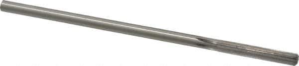 Made in USA - 0.241" High Speed Steel 6 Flute Chucking Reamer - Straight Flute, 0.2329" Straight Shank, 1-1/2" Flute Length, 6" OAL - Apex Tool & Supply