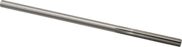 Made in USA - 0.2475" High Speed Steel 6 Flute Chucking Reamer - Straight Flute, 0.2329" Straight Shank, 1-1/2" Flute Length, 6" OAL - Apex Tool & Supply