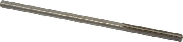 Made in USA - 1/4" High Speed Steel 6 Flute Chucking Reamer - Straight Flute, 0.2329" Straight Shank, 1-1/2" Flute Length, 6" OAL - Apex Tool & Supply