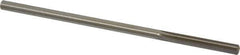 Made in USA - 1/4" High Speed Steel 6 Flute Chucking Reamer - Straight Flute, 0.2329" Straight Shank, 1-1/2" Flute Length, 6" OAL - Apex Tool & Supply