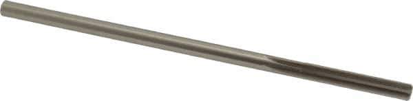 Made in USA - 0.2535" High Speed Steel 6 Flute Chucking Reamer - Straight Flute, 0.2405" Straight Shank, 1-1/2" Flute Length, 6" OAL - Apex Tool & Supply