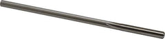 Made in USA - 0.254" High Speed Steel 6 Flute Chucking Reamer - Straight Flute, 0.2405" Straight Shank, 1-1/2" Flute Length, 6" OAL - Apex Tool & Supply