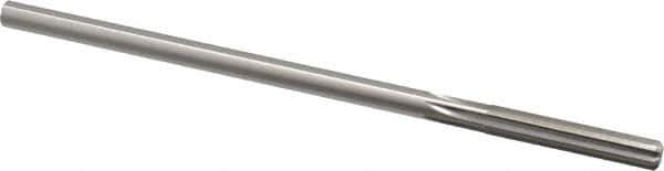 Made in USA - 0.262" High Speed Steel 6 Flute Chucking Reamer - Straight Flute, 1/4" Straight Shank, 1-1/2" Flute Length, 6" OAL - Apex Tool & Supply