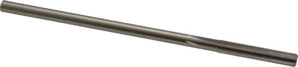 Made in USA - 0.274" High Speed Steel 6 Flute Chucking Reamer - Straight Flute, 1/4" Straight Shank, 1-1/2" Flute Length, 6" OAL - Apex Tool & Supply