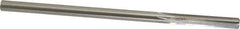 Made in USA - 9/32" High Speed Steel 6 Flute Chucking Reamer - Straight Flute, 1/4" Straight Shank, 1-1/2" Flute Length, 6" OAL - Apex Tool & Supply