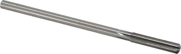 Made in USA - 0.309" High Speed Steel 6 Flute Chucking Reamer - Straight Flute, 0.2792" Straight Shank, 1-1/2" Flute Length, 6" OAL - Apex Tool & Supply