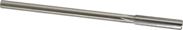 Made in USA - 0.34" High Speed Steel 6 Flute Chucking Reamer - Straight Flute, 0.2792" Straight Shank, 1-1/2" Flute Length, 6" OAL - Apex Tool & Supply