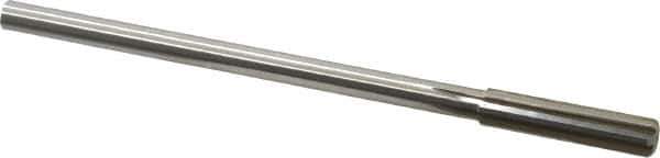 Made in USA - 0.341" High Speed Steel 6 Flute Chucking Reamer - Straight Flute, 0.2792" Straight Shank, 1-1/2" Flute Length, 6" OAL - Apex Tool & Supply