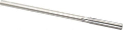 Made in USA - 0.349" High Speed Steel 6 Flute Chucking Reamer - Straight Flute, 0.3105" Straight Shank, 1-3/4" Flute Length, 7" OAL - Apex Tool & Supply