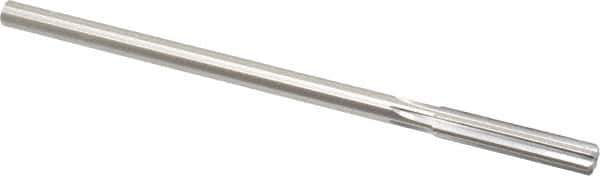 Made in USA - 0.352" High Speed Steel 6 Flute Chucking Reamer - Straight Flute, 0.3105" Straight Shank, 1-3/4" Flute Length, 7" OAL - Apex Tool & Supply