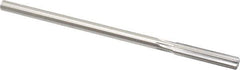 Made in USA - 0.352" High Speed Steel 6 Flute Chucking Reamer - Straight Flute, 0.3105" Straight Shank, 1-3/4" Flute Length, 7" OAL - Apex Tool & Supply