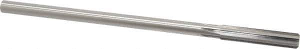 Made in USA - 0.356" High Speed Steel 6 Flute Chucking Reamer - Straight Flute, 0.3105" Straight Shank, 1-3/4" Flute Length, 7" OAL - Apex Tool & Supply