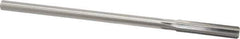 Made in USA - 0.356" High Speed Steel 6 Flute Chucking Reamer - Straight Flute, 0.3105" Straight Shank, 1-3/4" Flute Length, 7" OAL - Apex Tool & Supply