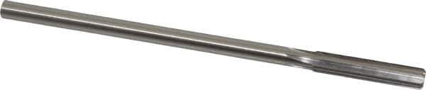 Made in USA - 0.357" High Speed Steel 6 Flute Chucking Reamer - Straight Flute, 0.3105" Straight Shank, 1-3/4" Flute Length, 7" OAL - Apex Tool & Supply