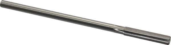 Made in USA - 0.359" High Speed Steel 6 Flute Chucking Reamer - Straight Flute, 0.3105" Straight Shank, 1-3/4" Flute Length, 7" OAL - Apex Tool & Supply