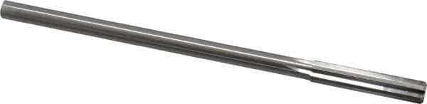 Made in USA - 0.365" High Speed Steel 6 Flute Chucking Reamer - Straight Flute, 0.3105" Straight Shank, 1-3/4" Flute Length, 7" OAL - Apex Tool & Supply
