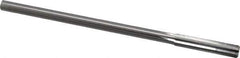 Made in USA - 0.365" High Speed Steel 6 Flute Chucking Reamer - Straight Flute, 0.3105" Straight Shank, 1-3/4" Flute Length, 7" OAL - Apex Tool & Supply