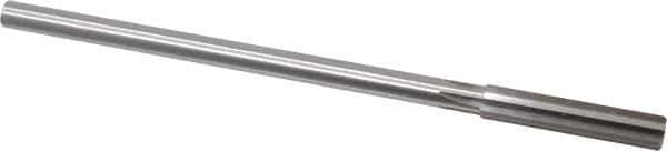 Made in USA - 0.367" High Speed Steel 6 Flute Chucking Reamer - Straight Flute, 0.3105" Straight Shank, 1-3/4" Flute Length, 7" OAL - Apex Tool & Supply