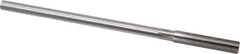 Made in USA - 0.367" High Speed Steel 6 Flute Chucking Reamer - Straight Flute, 0.3105" Straight Shank, 1-3/4" Flute Length, 7" OAL - Apex Tool & Supply