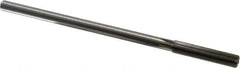 Made in USA - 0.3765" High Speed Steel 6 Flute Chucking Reamer - Straight Flute, 0.3105" Straight Shank, 1-3/4" Flute Length, 7" OAL - Apex Tool & Supply