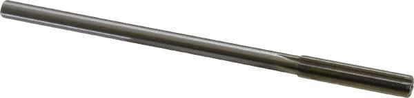 Made in USA - 0.382" High Speed Steel 6 Flute Chucking Reamer - Straight Flute, 0.3105" Straight Shank, 1-3/4" Flute Length, 7" OAL - Apex Tool & Supply