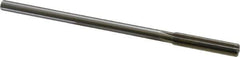 Made in USA - 0.382" High Speed Steel 6 Flute Chucking Reamer - Straight Flute, 0.3105" Straight Shank, 1-3/4" Flute Length, 7" OAL - Apex Tool & Supply