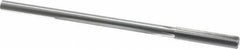Made in USA - 0.383" High Speed Steel 6 Flute Chucking Reamer - Straight Flute, 0.3105" Straight Shank, 1-3/4" Flute Length, 7" OAL - Apex Tool & Supply