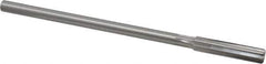 Made in USA - 0.384" High Speed Steel 6 Flute Chucking Reamer - Straight Flute, 0.3105" Straight Shank, 1-3/4" Flute Length, 7" OAL - Apex Tool & Supply