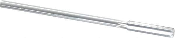 Made in USA - 0.388" High Speed Steel 6 Flute Chucking Reamer - Straight Flute, 0.3105" Straight Shank, 1-3/4" Flute Length, 7" OAL - Apex Tool & Supply
