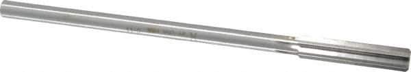 Made in USA - 0.399" High Speed Steel 6 Flute Chucking Reamer - Straight Flute, 0.3105" Straight Shank, 1-3/4" Flute Length, 7" OAL - Apex Tool & Supply