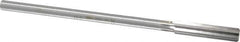 Made in USA - 0.399" High Speed Steel 6 Flute Chucking Reamer - Straight Flute, 0.3105" Straight Shank, 1-3/4" Flute Length, 7" OAL - Apex Tool & Supply
