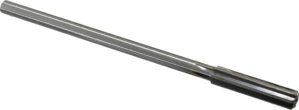 Made in USA - 0.402" High Speed Steel 6 Flute Chucking Reamer - Straight Flute, 0.3105" Straight Shank, 1-3/4" Flute Length, 7" OAL - Apex Tool & Supply