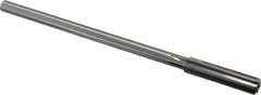 Made in USA - 0.402" High Speed Steel 6 Flute Chucking Reamer - Straight Flute, 0.3105" Straight Shank, 1-3/4" Flute Length, 7" OAL - Apex Tool & Supply