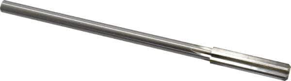 Made in USA - 0.405" High Speed Steel 6 Flute Chucking Reamer - Straight Flute, 0.3105" Straight Shank, 1-3/4" Flute Length, 7" OAL - Apex Tool & Supply