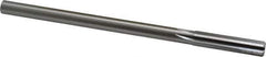 Made in USA - 0.407" High Speed Steel 6 Flute Chucking Reamer - Straight Flute, 0.3105" Straight Shank, 1-3/4" Flute Length, 7" OAL - Apex Tool & Supply