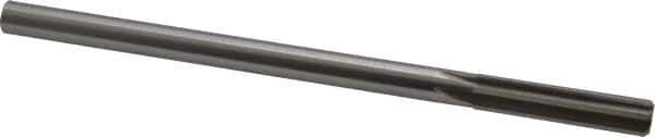 Made in USA - 0.409" High Speed Steel 6 Flute Chucking Reamer - Straight Flute, 0.3105" Straight Shank, 1-3/4" Flute Length, 7" OAL - Apex Tool & Supply