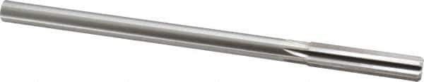 Made in USA - 0.41" High Speed Steel 6 Flute Chucking Reamer - Straight Flute, 0.3105" Straight Shank, 1-3/4" Flute Length, 7" OAL - Apex Tool & Supply