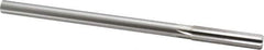 Made in USA - 0.41" High Speed Steel 6 Flute Chucking Reamer - Straight Flute, 0.3105" Straight Shank, 1-3/4" Flute Length, 7" OAL - Apex Tool & Supply