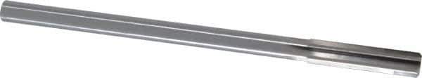Made in USA - 0.412" High Speed Steel 6 Flute Chucking Reamer - Straight Flute, 0.3105" Straight Shank, 1-3/4" Flute Length, 7" OAL - Apex Tool & Supply