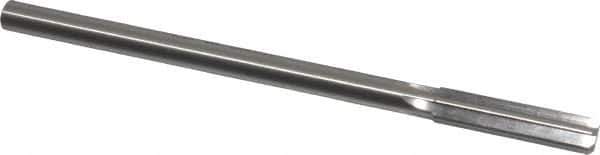 Made in USA - 0.427" High Speed Steel 6 Flute Chucking Reamer - Straight Flute, 0.373" Straight Shank, 1-3/4" Flute Length, 7" OAL - Apex Tool & Supply
