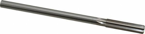 Made in USA - 0.428" High Speed Steel 6 Flute Chucking Reamer - Straight Flute, 0.373" Straight Shank, 1-3/4" Flute Length, 7" OAL - Apex Tool & Supply