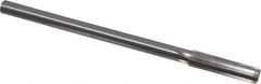 Made in USA - 0.433" High Speed Steel 6 Flute Chucking Reamer - Straight Flute, 0.373" Straight Shank, 1-3/4" Flute Length, 7" OAL - Apex Tool & Supply