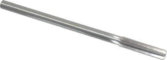 Made in USA - 0.439" High Speed Steel 6 Flute Chucking Reamer - Straight Flute, 0.373" Straight Shank, 1-3/4" Flute Length, 7" OAL - Apex Tool & Supply