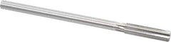 Made in USA - 0.441" High Speed Steel 6 Flute Chucking Reamer - Straight Flute, 0.373" Straight Shank, 1-3/4" Flute Length, 7" OAL - Apex Tool & Supply