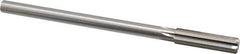 Made in USA - 0.452" High Speed Steel 6 Flute Chucking Reamer - Straight Flute, 0.373" Straight Shank, 1-3/4" Flute Length, 7" OAL - Apex Tool & Supply