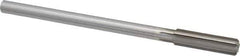 Made in USA - 0.465" High Speed Steel 6 Flute Chucking Reamer - Straight Flute, 0.373" Straight Shank, 1-3/4" Flute Length, 7" OAL - Apex Tool & Supply