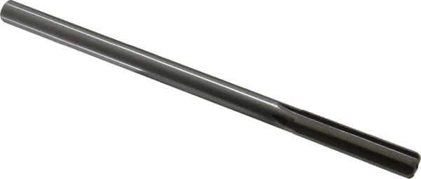 Made in USA - 0.474" High Speed Steel 6 Flute Chucking Reamer - Straight Flute, 0.4355" Straight Shank, 2" Flute Length, 8" OAL - Apex Tool & Supply